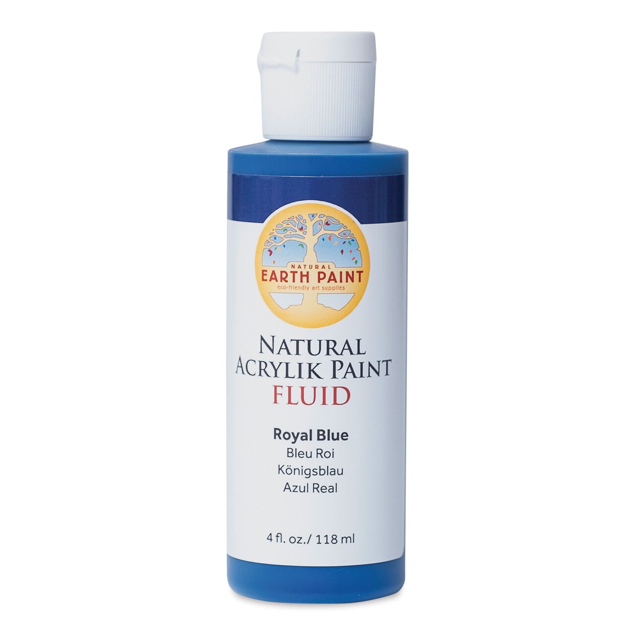 Natural Earth Paint Natural Fluid Acrylik Paint - Royal Blue, 118 ml